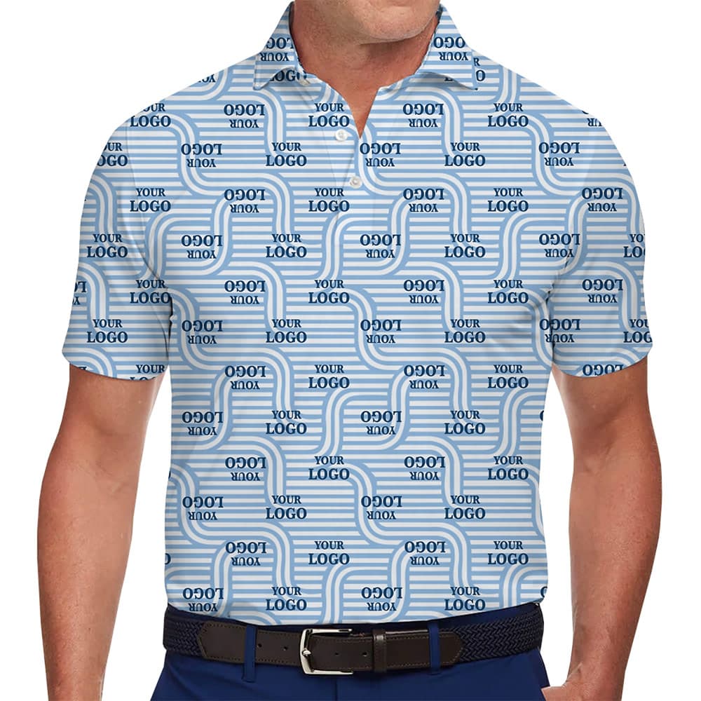 Custom Logo Polo Shirt with Coastal Current Design