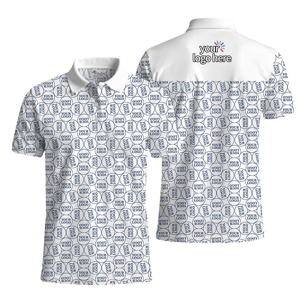 Custom Printed Logo Collared Polo Shirt No Minimum