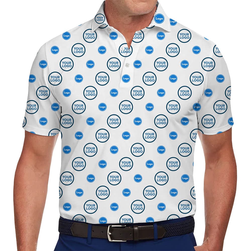 Executive Diagonal Logo Polo Shirt With Online Preview