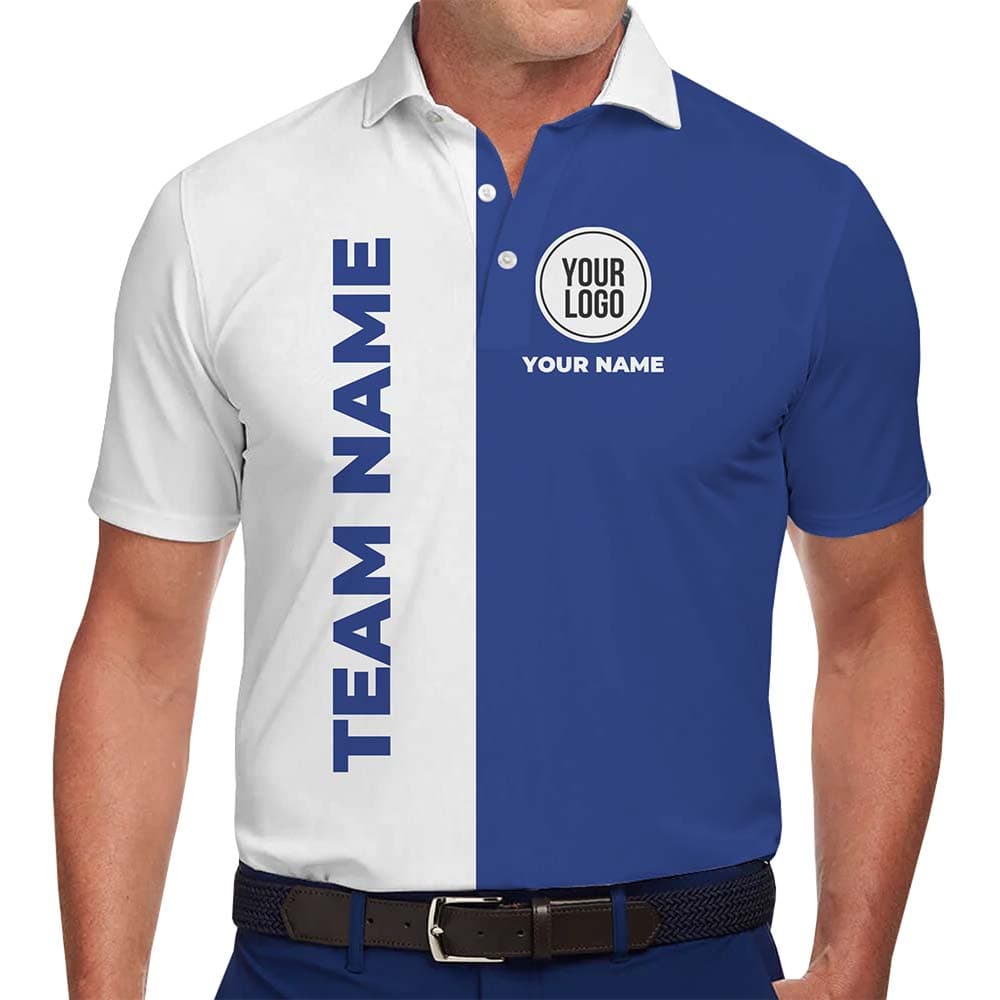 Executive Split Custom Logo Polo With Text