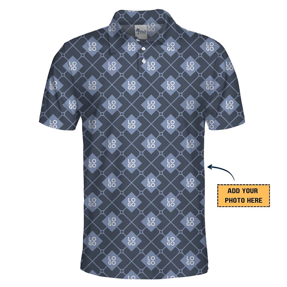 Legacy Pattern Custom Logo Golf Polo Shirt