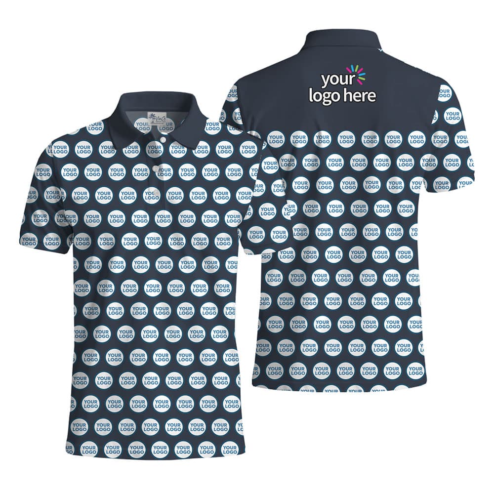 Personalized Logo Polo Shirt Front And Back