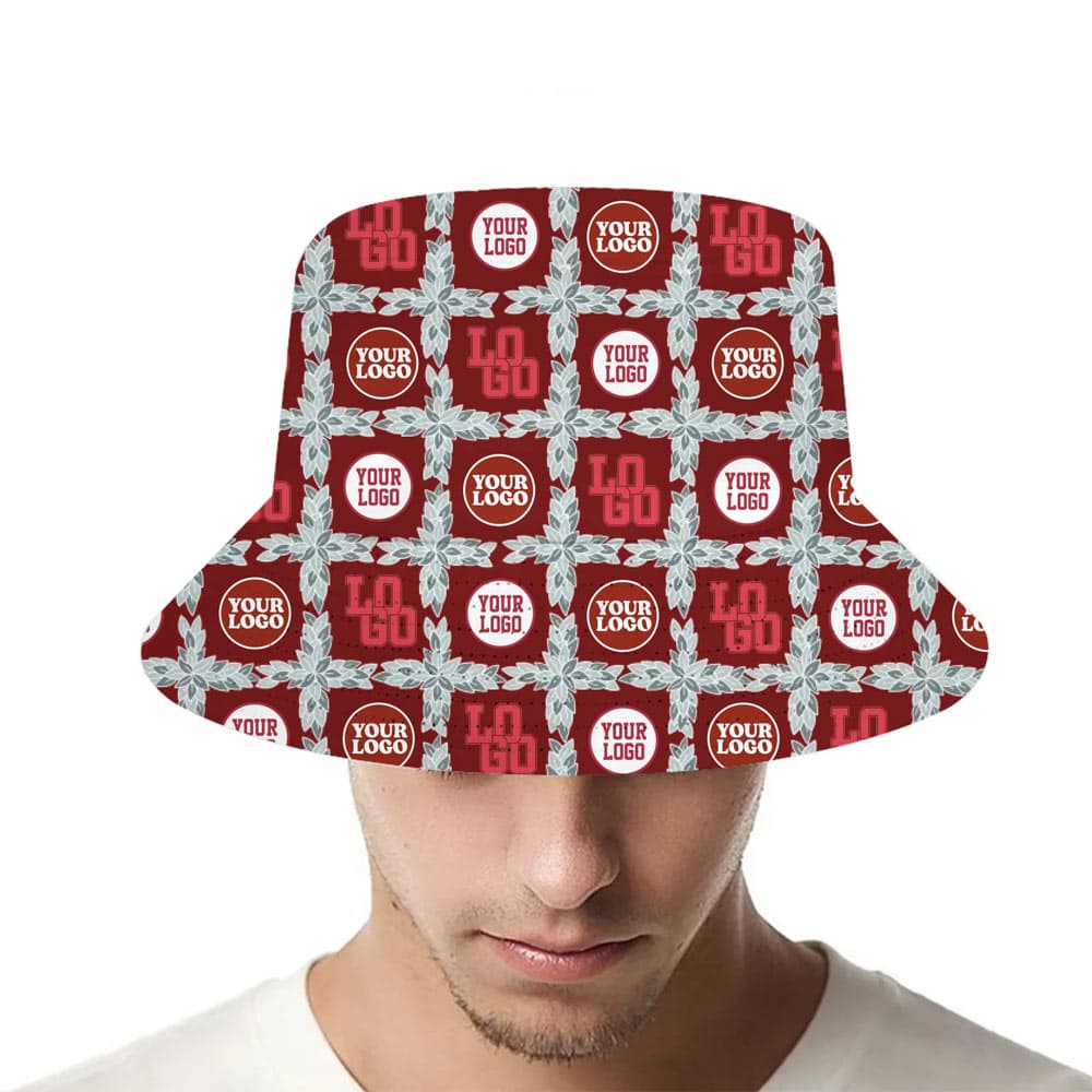 Personalized Multiple Logos Bucket Hat