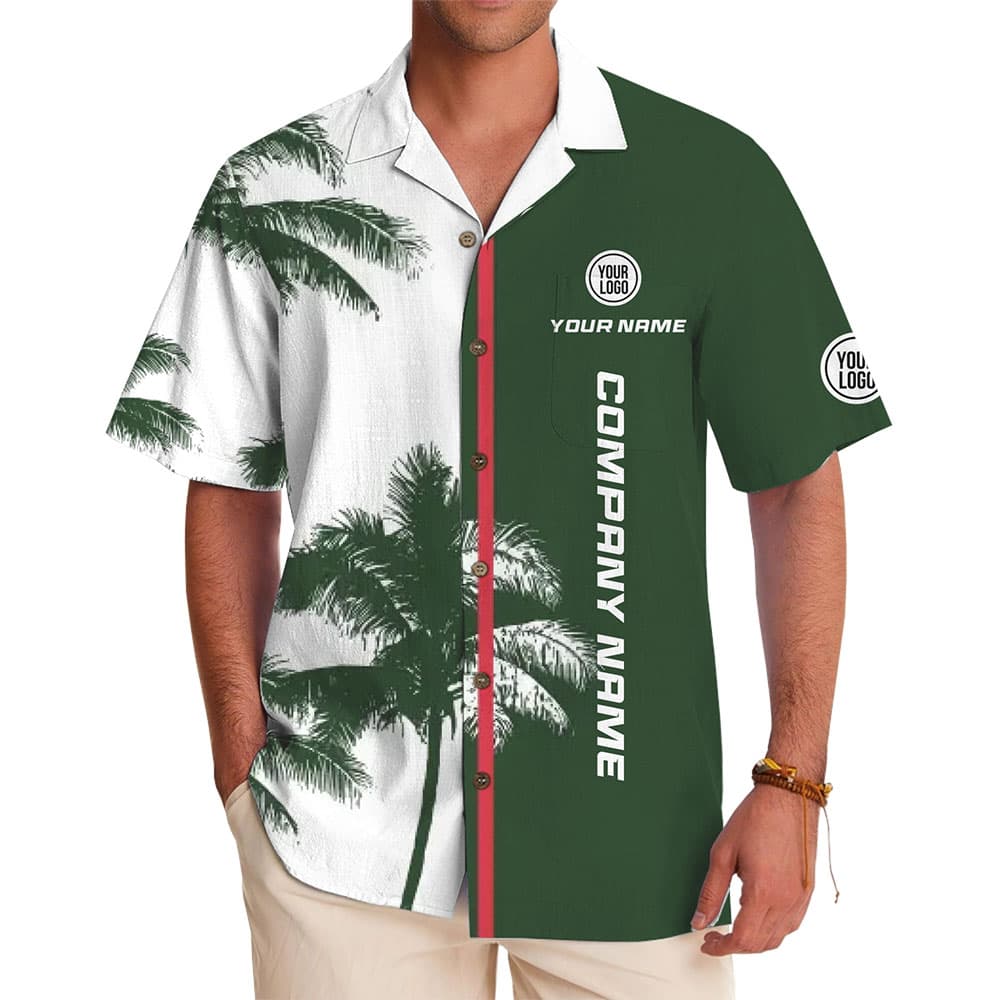 Stylish Logo Hawaiian Shirt with Tropical Professional Design