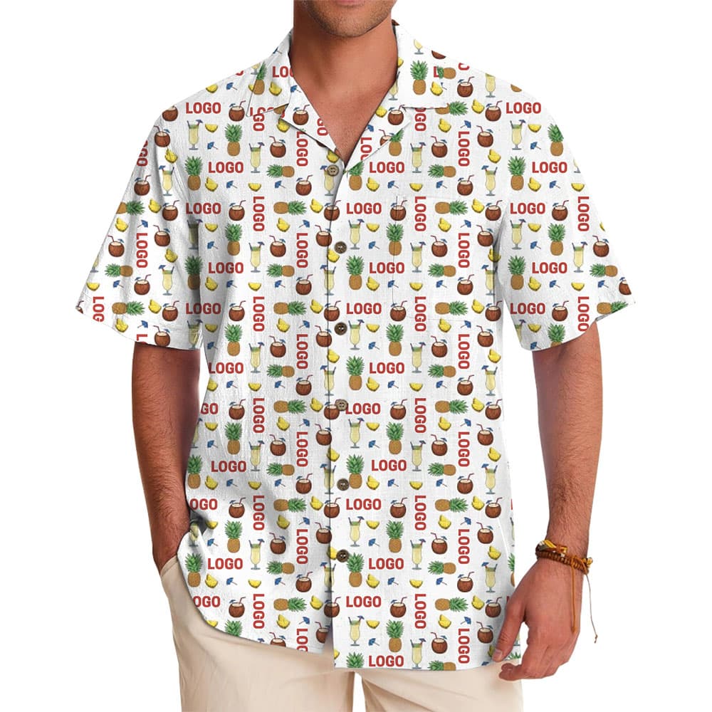 Unique Custom Hawaiian Shirt Featuring Your Logo and Island Vibes for team and group
