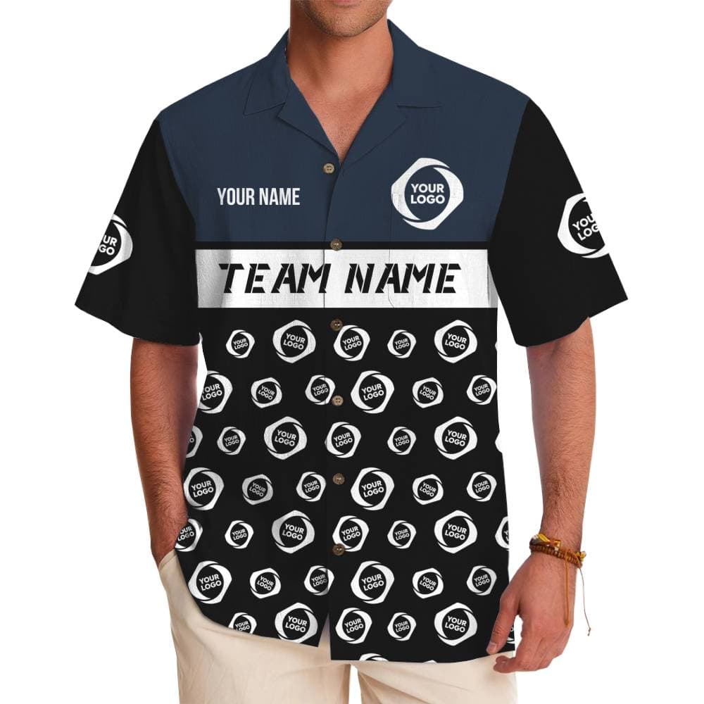 Unique Graphic Custom Logo Button Up Shirt With Number