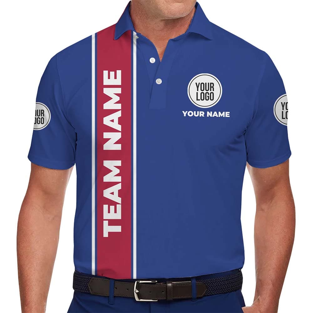 Bold Stripe Custom Name and Team Logo Shirt No Minimum