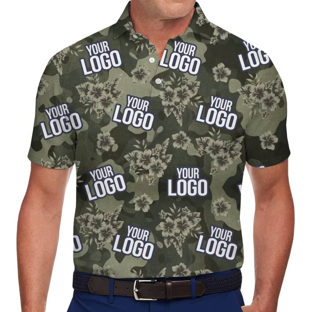 Branded Island Camo All Over Print Polo With Your Logo