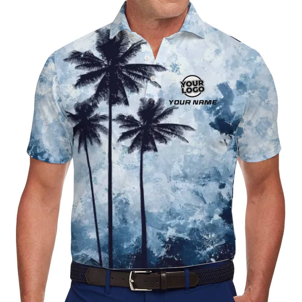 Company Branded Palm Tree Polo Shirt for Events 1