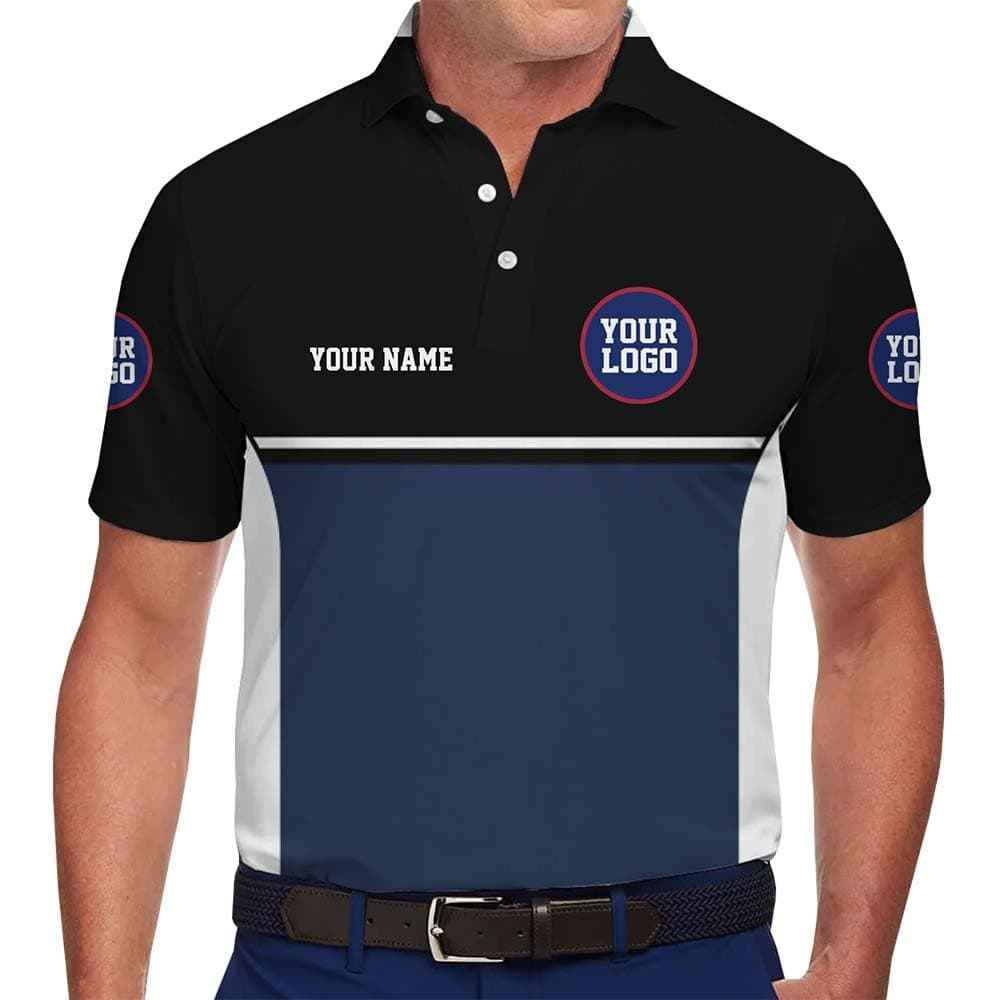 Custom All Over Print Team Polo Shirt With Logo Name And Color