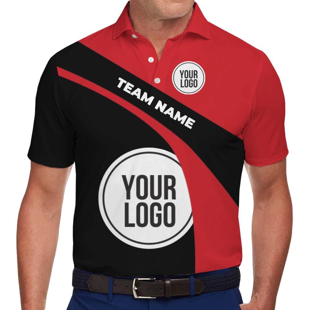 Custom Club Logo and Member Name Collared Polo Shirt