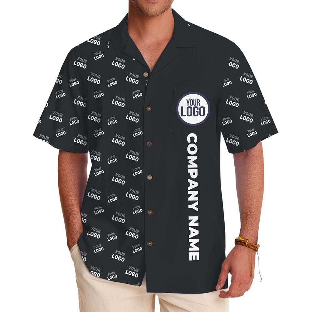 Custom Company Hawaiian Shirt With Logo and Name