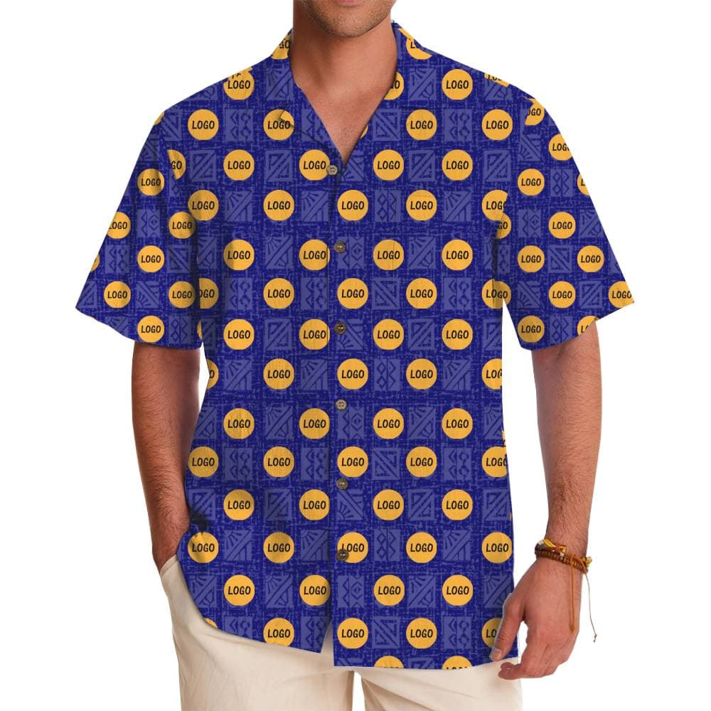 Custom Company Logo Tropical Shirt with Design Preview 1