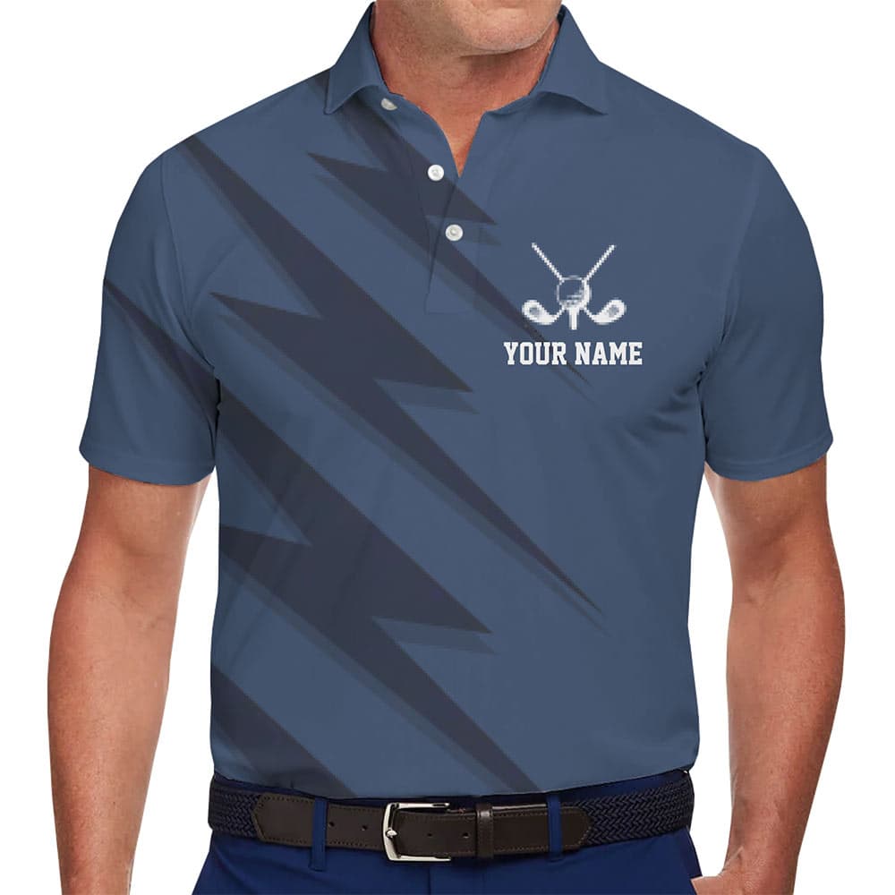 Custom Golf Polo Shirt With Your Name and Team