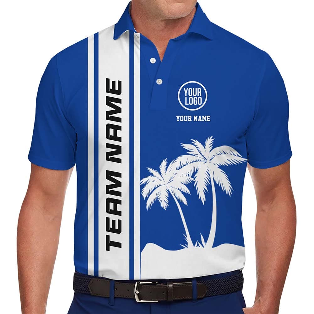 Island Signature Custom Text And Logo Polo Shirt