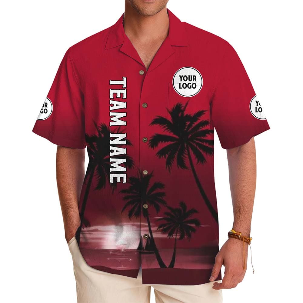 Island Vibe Custom Logo And Text Hawaiian Shirt