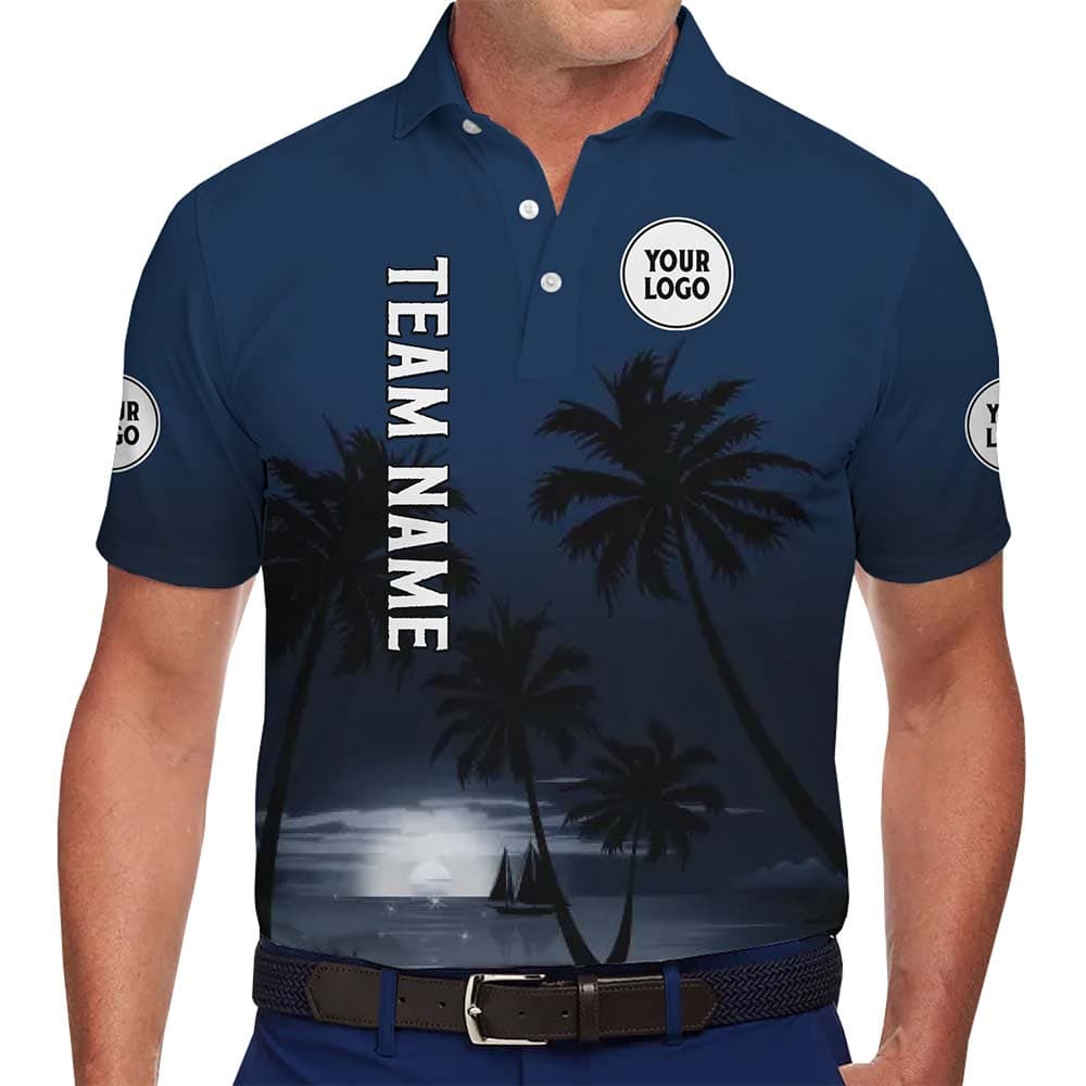Palm Breeze Custom Logo And Name Polo Shirt