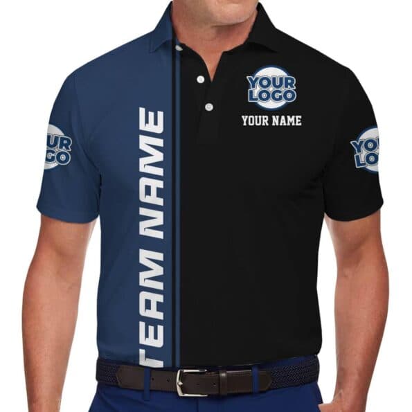 Personalized Polo Shirt with Team and Logo for Group Identity
