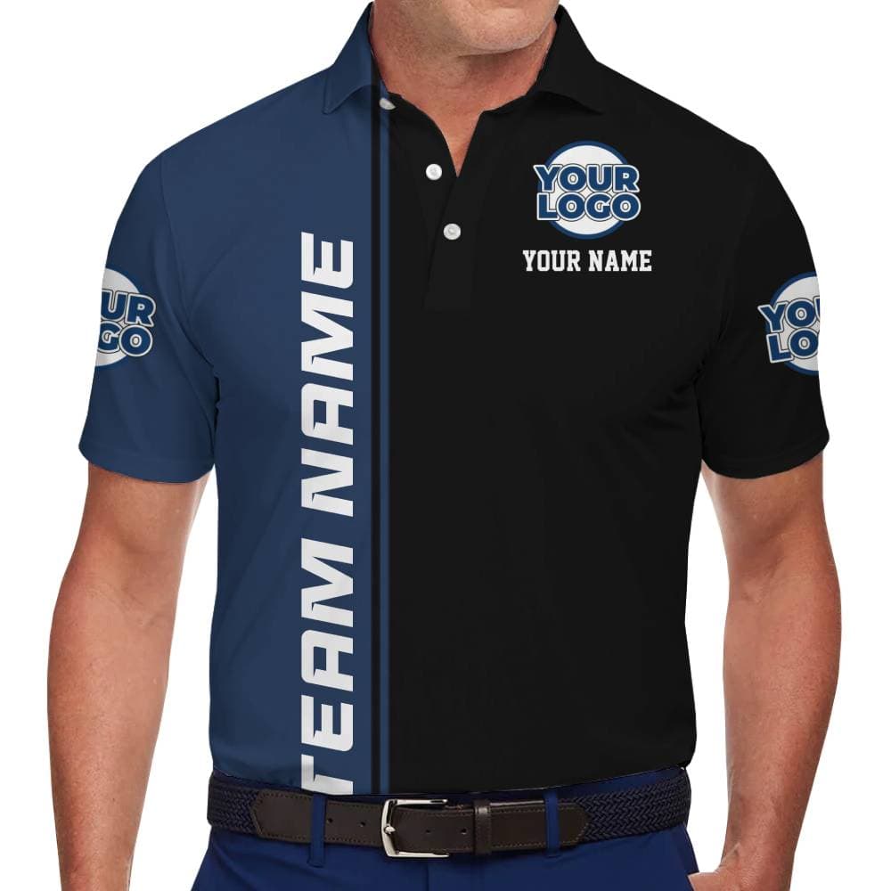 Personalized Polo Shirt with Team and Logo for Group Identity