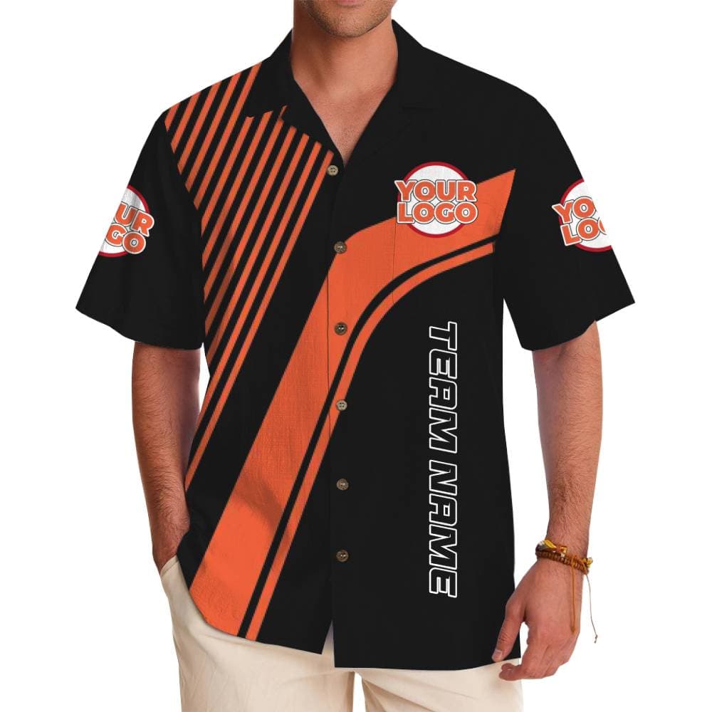 Premium Custom Logo Hawaiian Shirt with Modern Design For Teams