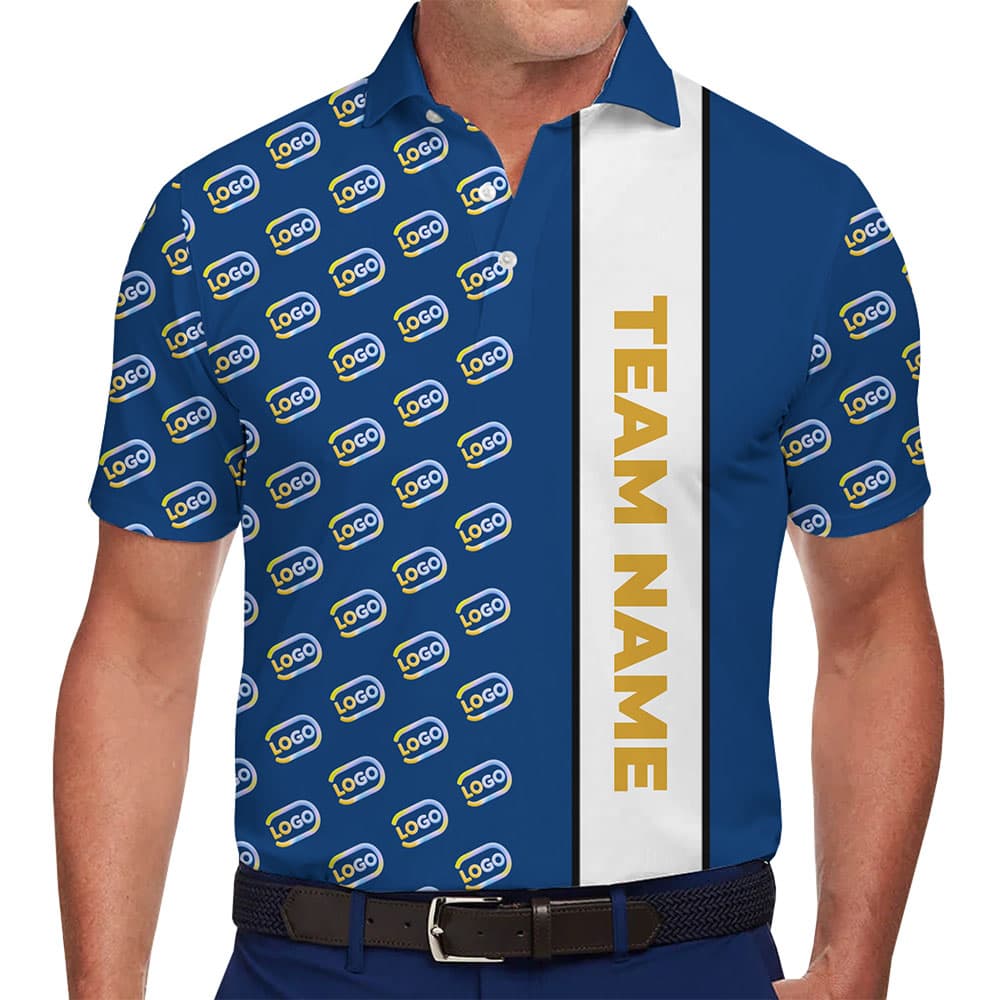 Premium Polo Shirt with Custom Logo and Team Name Highlight for company