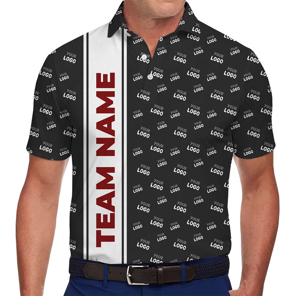 Prime Brand Vertical Name And Custom Logo Polo Shirt
