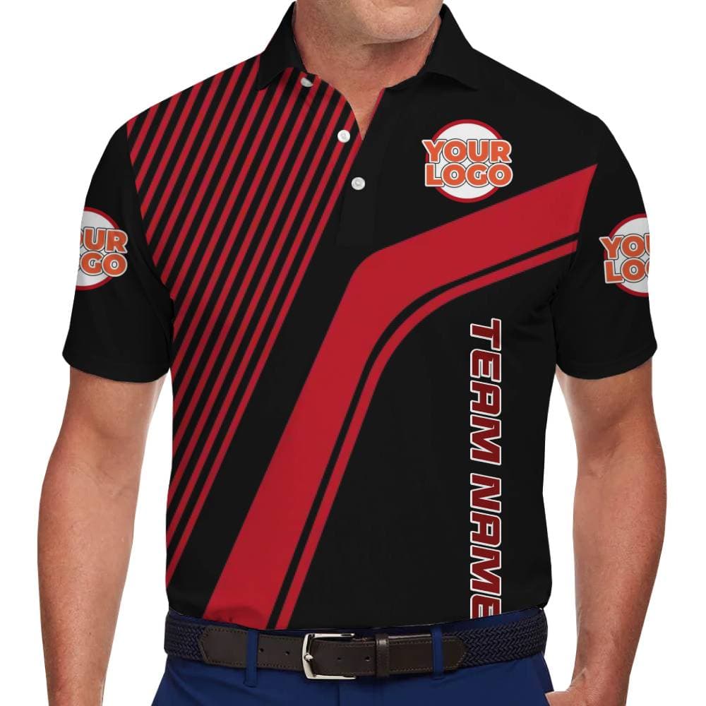 Sporty Custom Polo Shirt with Logo For Team And Group In Model