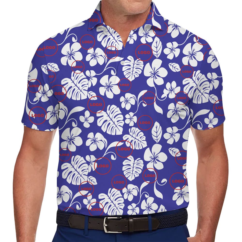 Stylish Custom Hawaiian Polo Shirt for Corporate Events and Teams