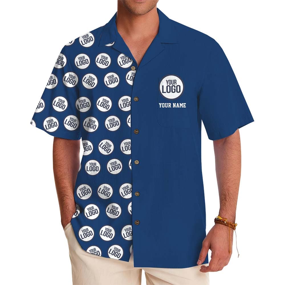 Team Custom Logo Hawaiian Shirt With Name