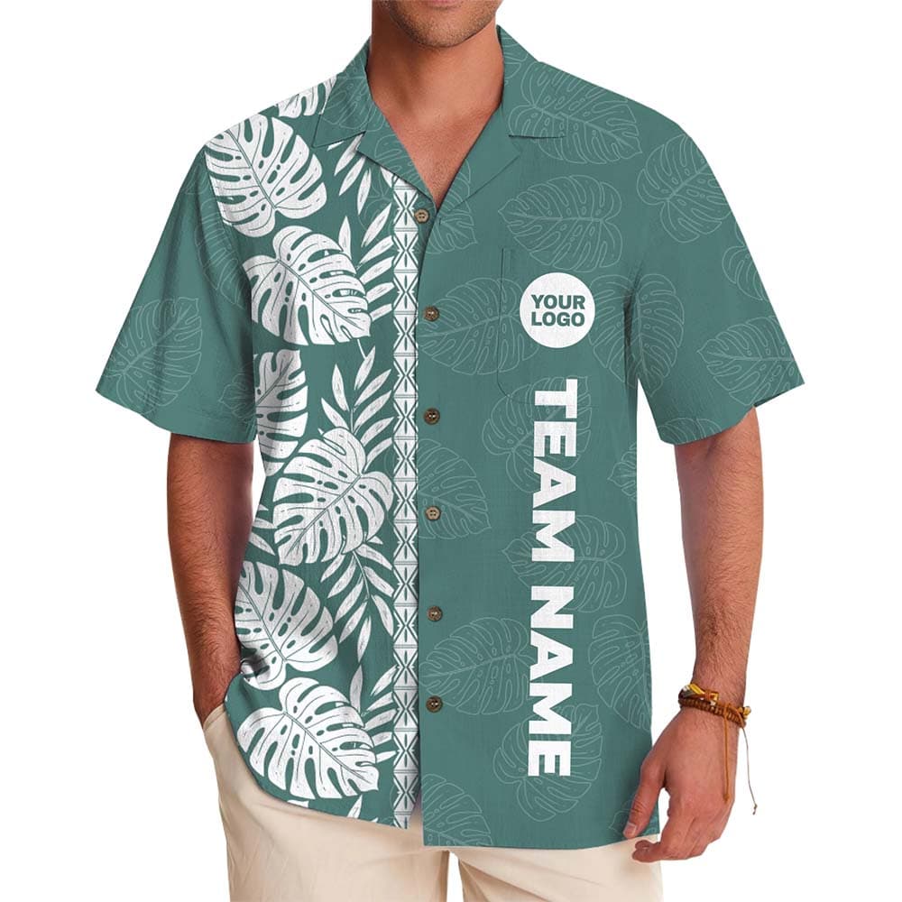 Tropical Hawaiian Shirt With Custom Logo And Name