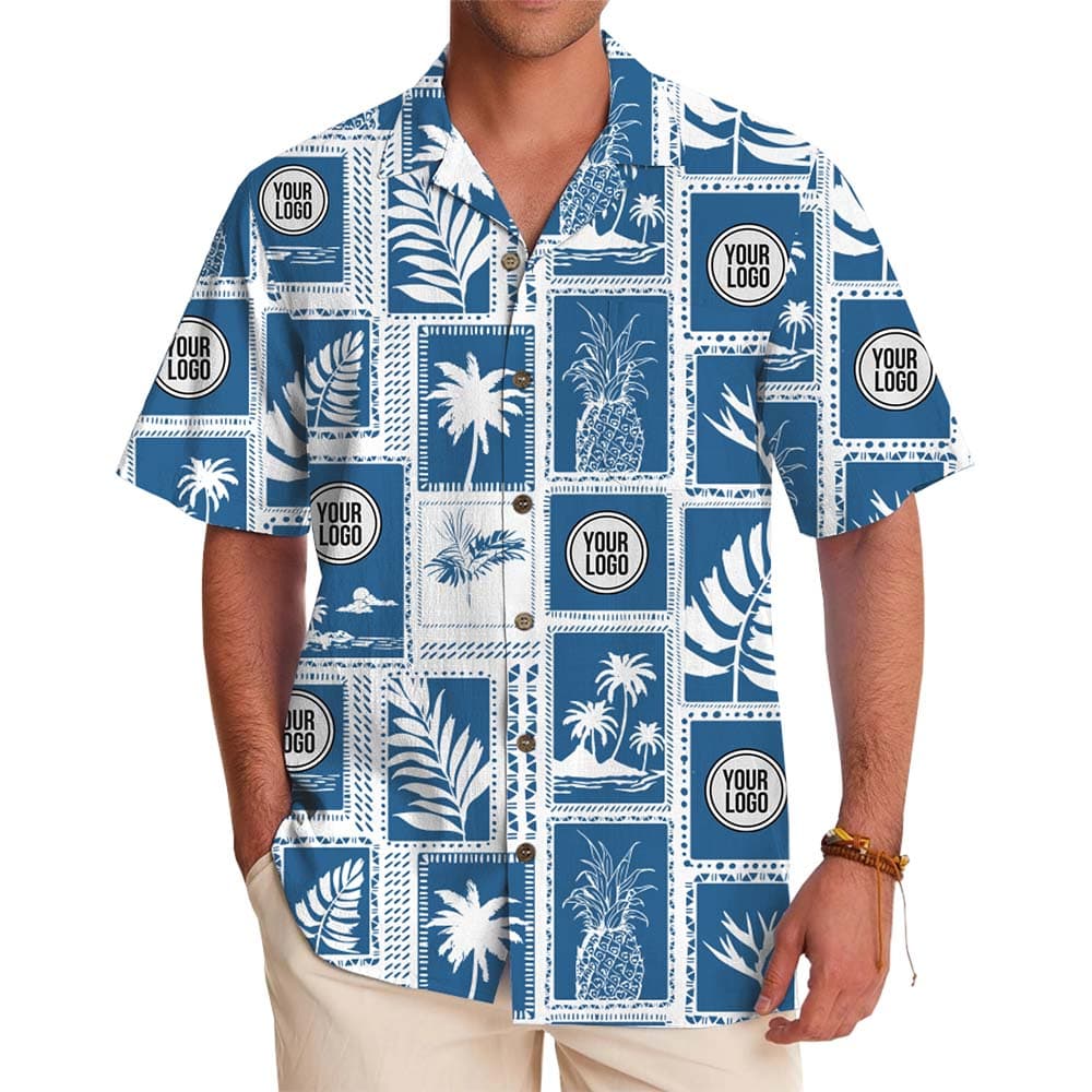 Tropical Vibe Hawaiian Shirt With Custom Logo