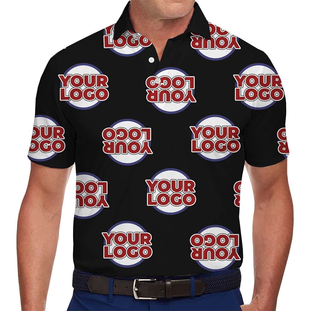 Big Logo Upside Down Custom Polo Shirt