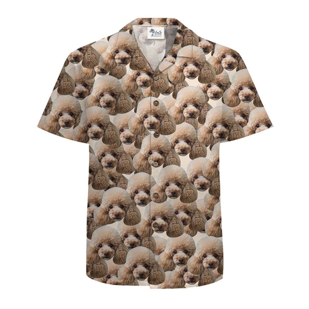 Custom Face All Over Print Button Up Hawaiian Shirt