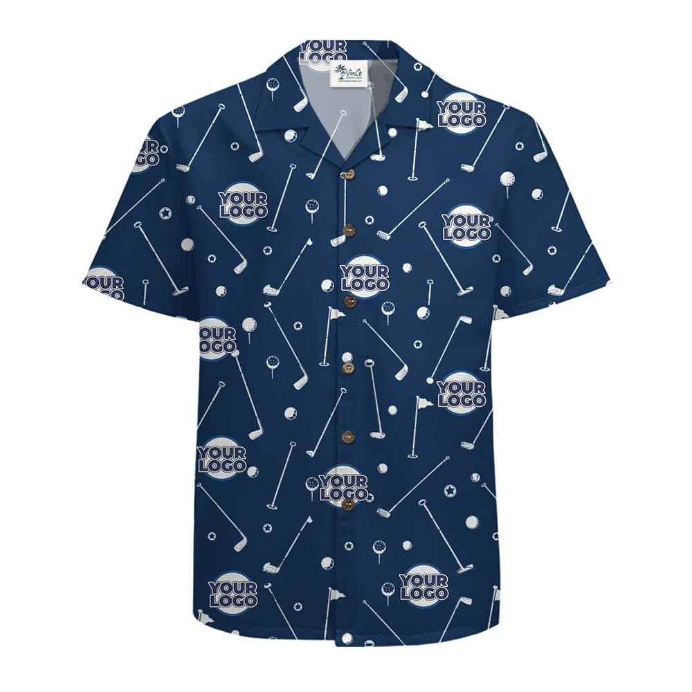 Custom Golf Classic Logo Button Up Shirt No Minimum