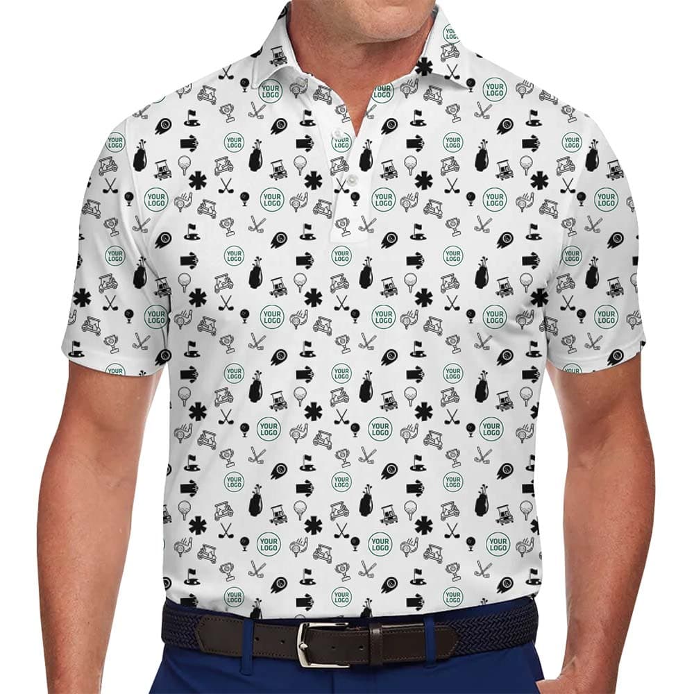 Custom Golf Team Polo Shirt With Logo And Preview