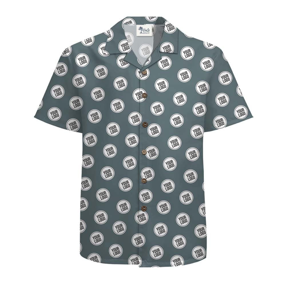 Custom Logo Hawaiian Shirt with Custom Color Background