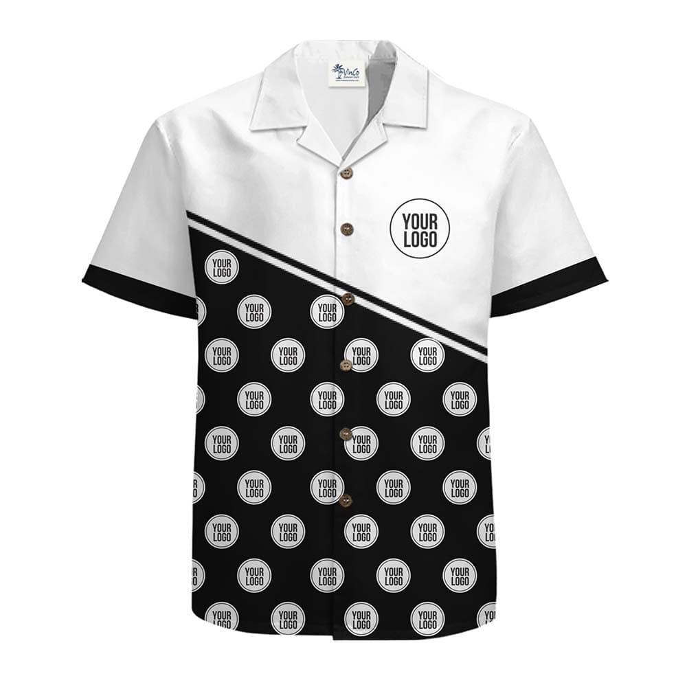 Custom Logo Hawaiian Shirt with Custom Color