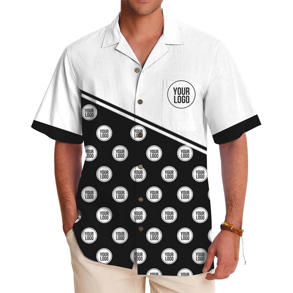 Custom Logo Hawaiian Shirt with Custom Color