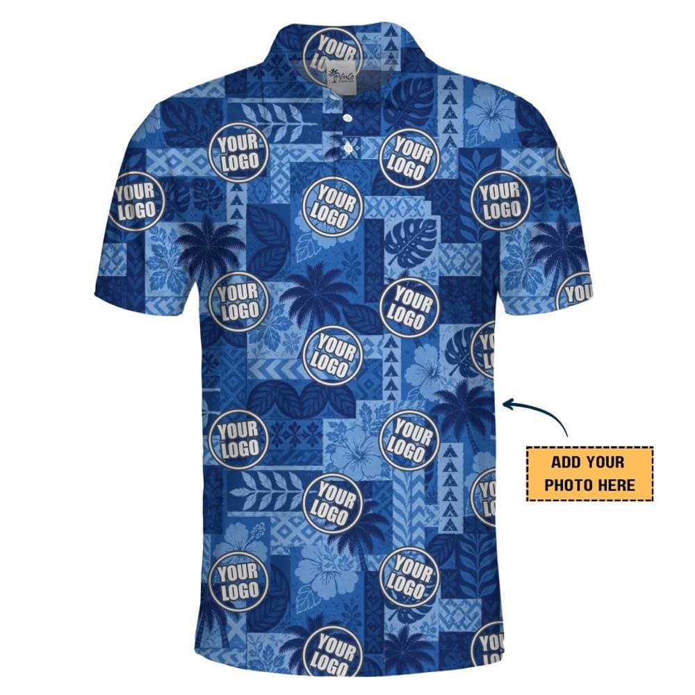 Custom Logo Resort Style Collared Polo Shirt