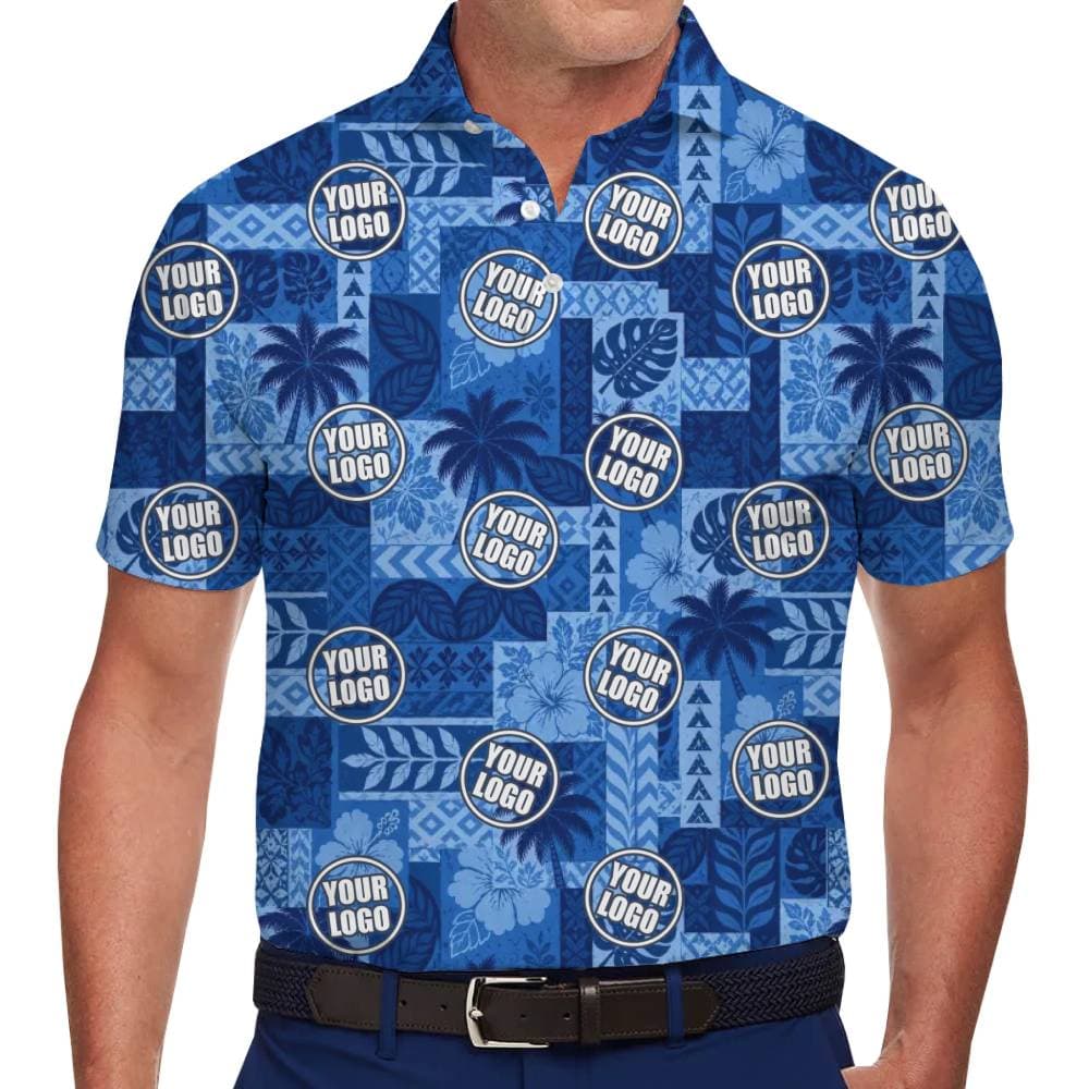 Custom Logo Resort Style Collared Polo Shirt