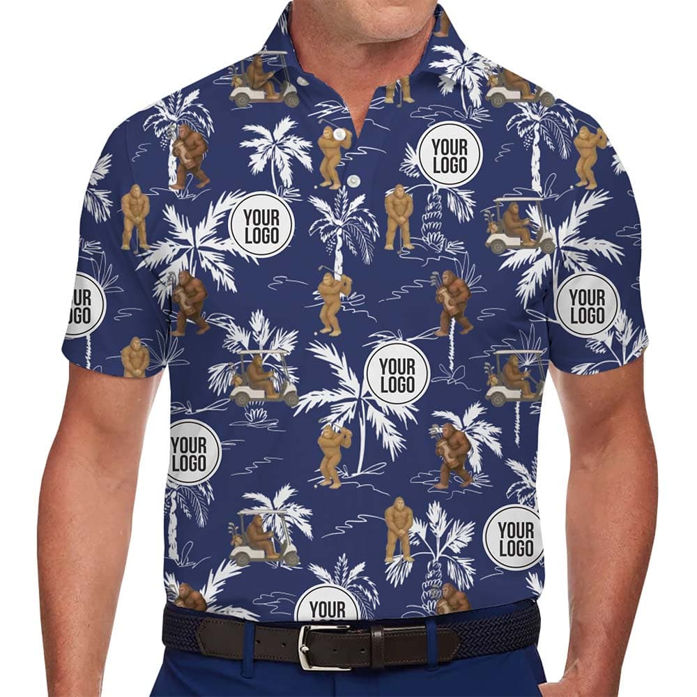 Custom Logo Sasquatch Golf Shirt With Preview