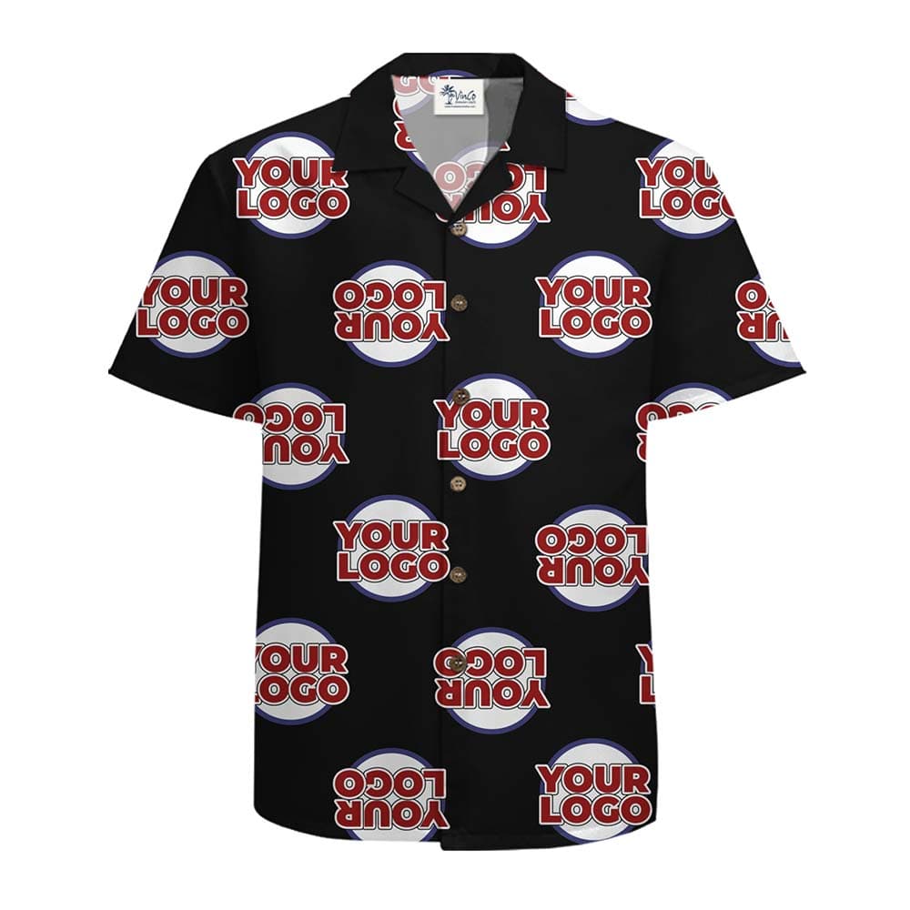 Custom Logo Upside Down Hawaiian Shirt With Preview