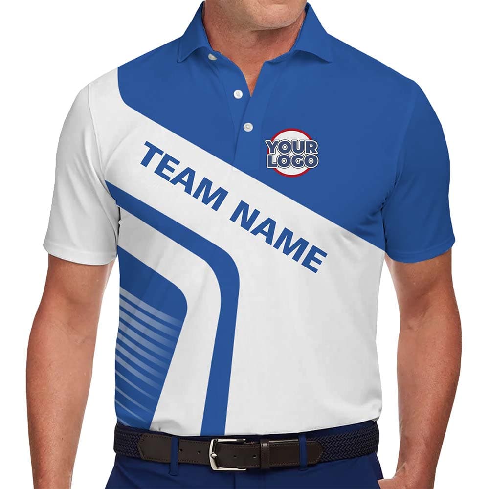 Custom Team Branding Collared Polo With Live Preview