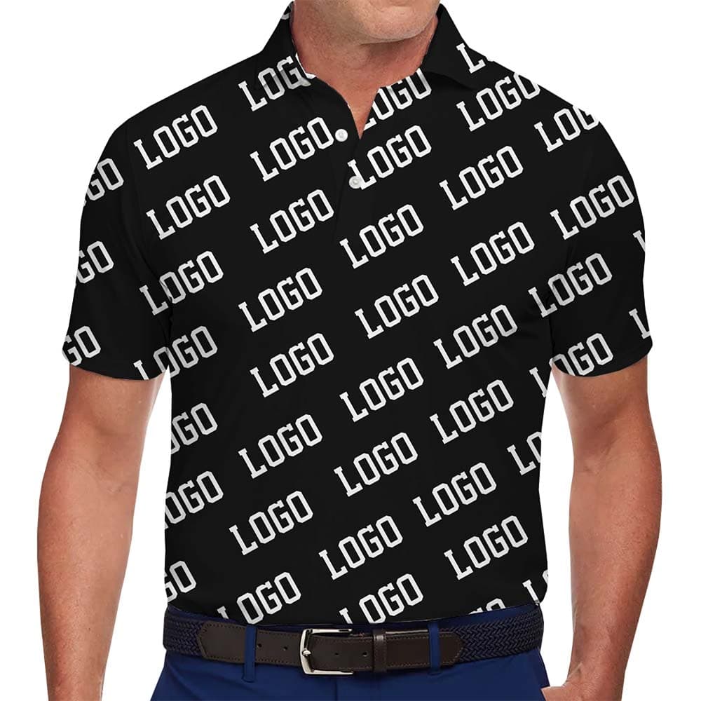 Elite Custom Logo All Over Print Polo Shirt With Instant Preview