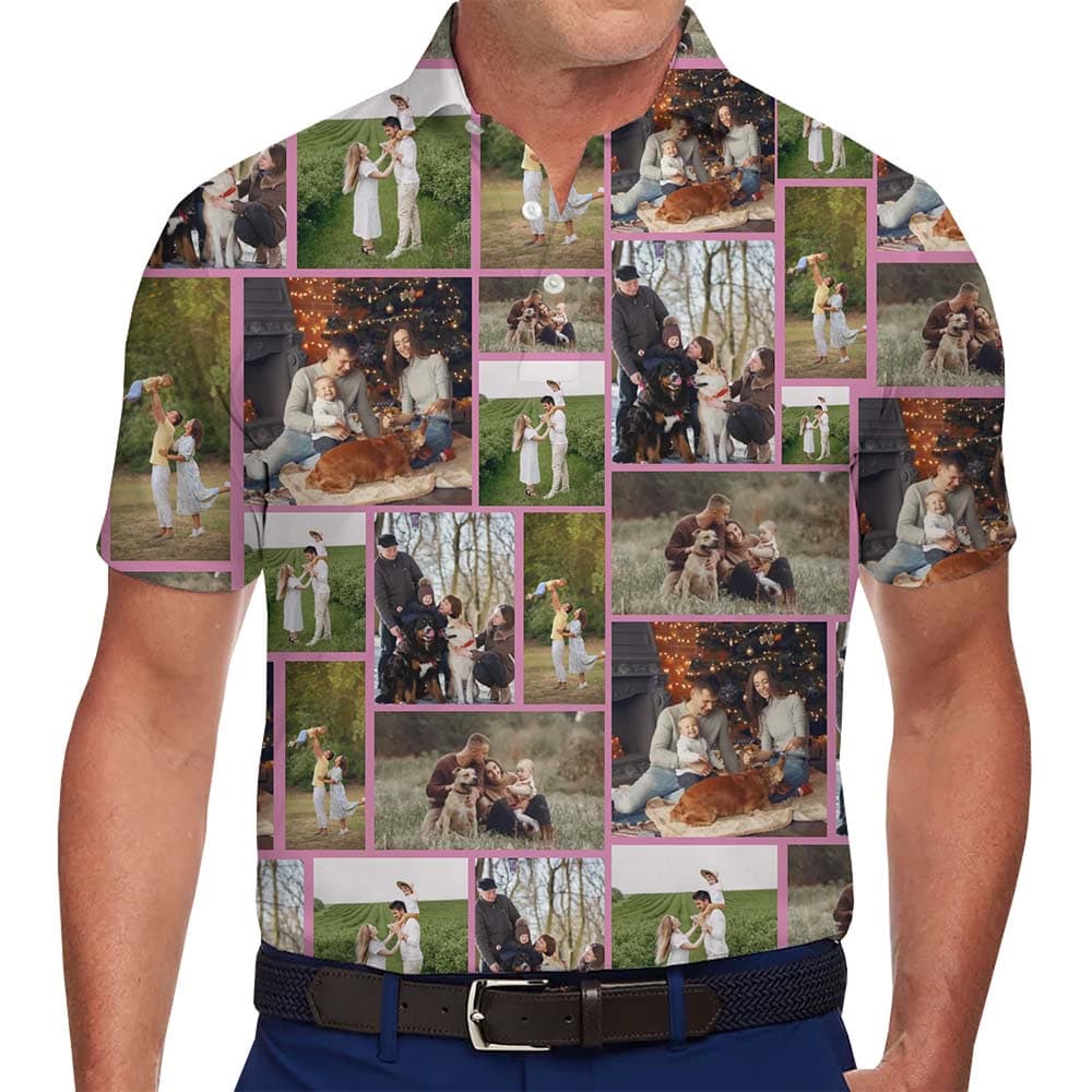 Framed With Love Custom Picture Polo Shirt