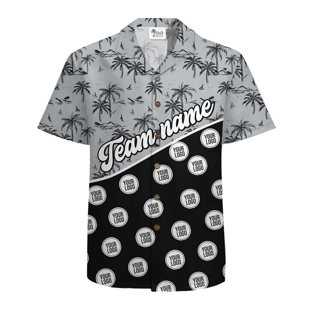 Island Team Custom Logo And Name Hawaiian Shirt