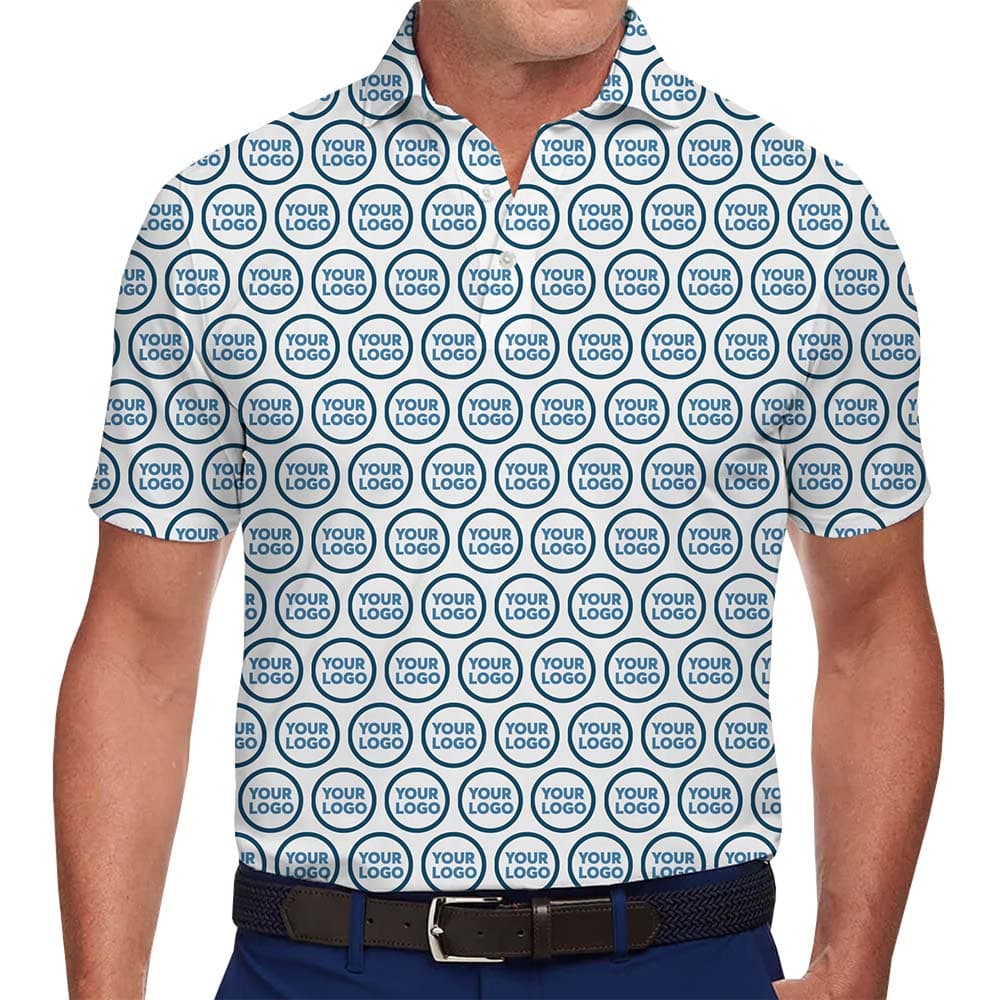 Minimalist Custom Logo Print Polo Shirt