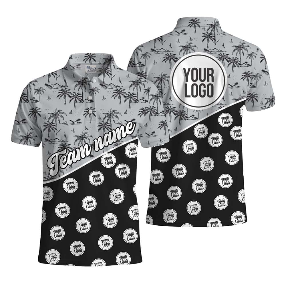 Palm Coast Custom Team Name And Logo Polo Shirt