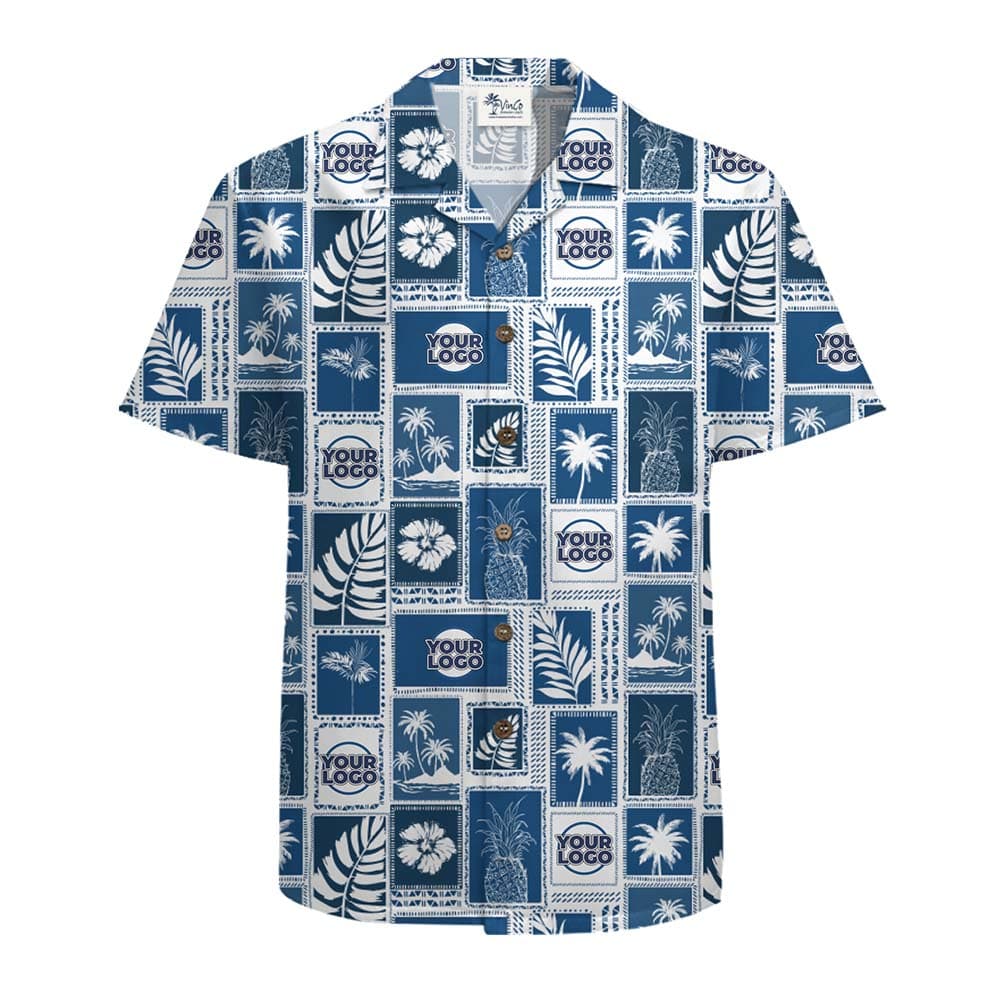 Paradise Custom Logo And Color Aloha Shirt With Preview