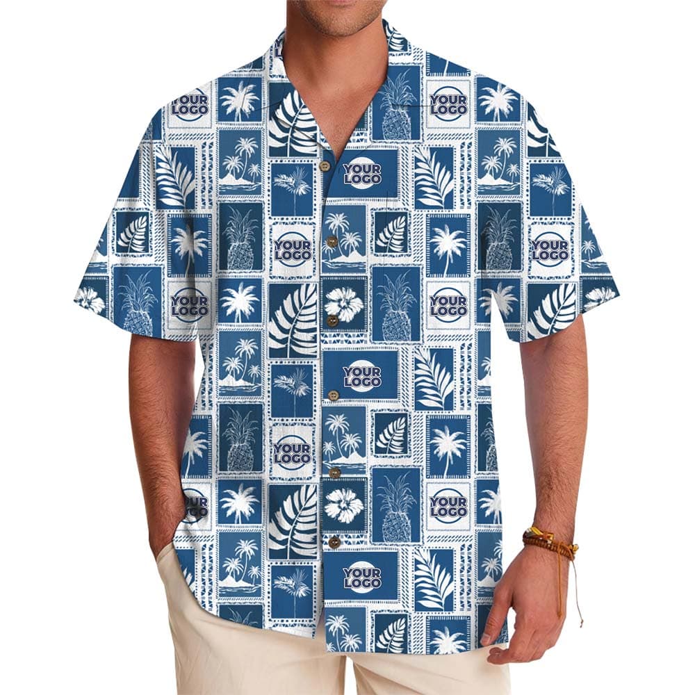 Paradise Custom Logo And Color Aloha Shirt With Preview